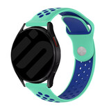Strap-it® Samsung Galaxy Watch FE Sportarmband (Aqua/Blau)
