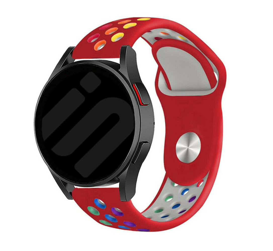 Strap-it® Strap-it Samsung Galaxy Watch FE Sportarmband (Rot/Bunt)