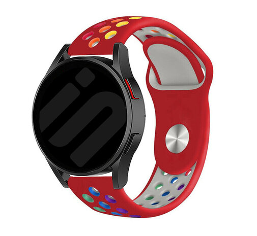 Strap-it® Strap-it Samsung Galaxy Watch FE Sportarmband (Rot/Bunt)