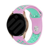 Strap-it® Samsung Galaxy Watch FE Sportarmband (Rosa/Aqua)