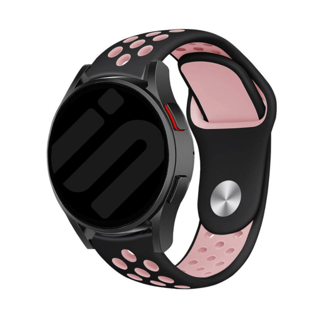 Strap-it® Strap-it Samsung Galaxy Watch FE Sportarmband (Schwarz/Rosa)