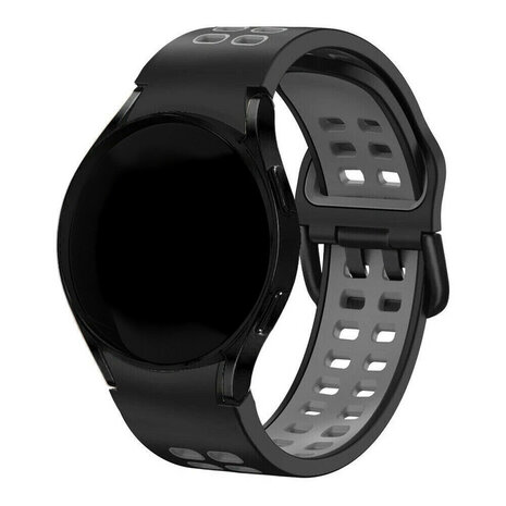 Strap-it® Strap-it Samsung Galaxy Watch FE Sport 'Square' Armband (Schwarz/Grau)