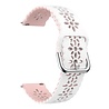 Strap-it® Strap-it Samsung Galaxy Watch FE Silikonarmband mit Muster (Weiß/Rosa) Strap-it® Strap-it Samsung Galaxy Watch FE Silikonarmband mit Muster (Weiß/Rosa)
