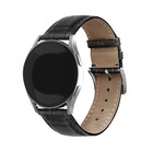 Strap-it® Strap-it Samsung Galaxy Watch 7 - 40mm Lederarmband Krokoprägung (Schwarz)