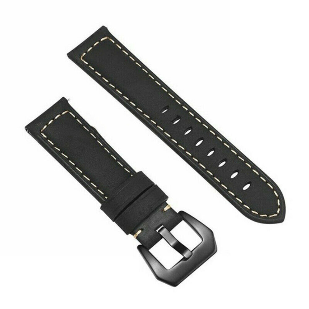 Strap-it® Strap-it Samsung Galaxy Watch 7 - 40mm Lederarmband (Schwarz) Strap-it® Strap-it Samsung Galaxy Watch 7 - 40mm Lederarmband (Schwarz)