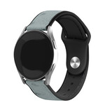Strap-it® Samsung Galaxy Watch 7 - 40mm Leder-Hybridarmband (Grau) Strap-it® Samsung Galaxy Watch 7 - 40mm Leder-Hybridarmband (Grau)