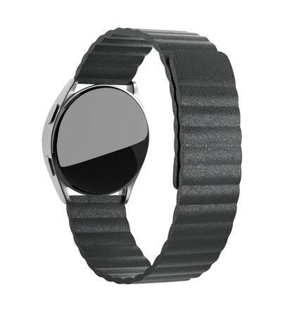 Strap-it® Strap-it Samsung Galaxy Watch 7 - 40mm Leder-Looparmband (Schwarz)