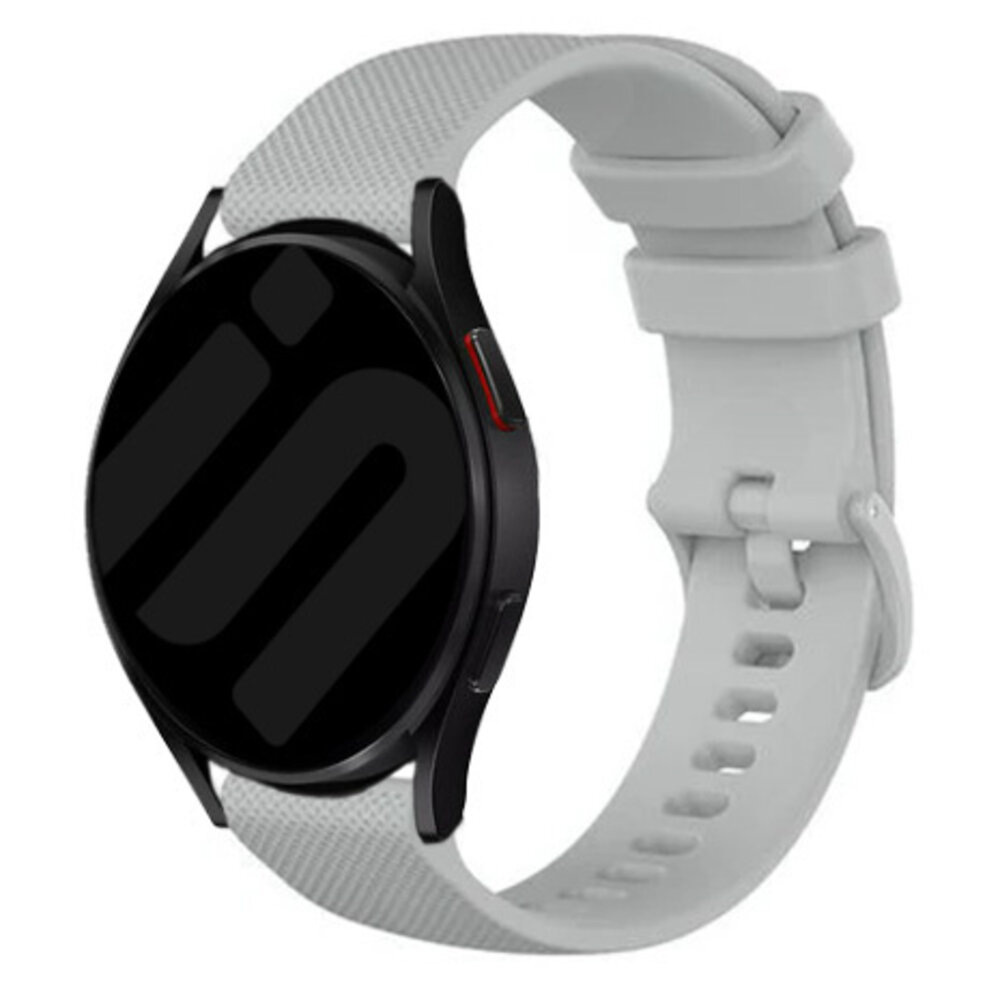 Strap-it® Strap-it Samsung Galaxy Watch 7 - 40mm Luxus Silikonarmband (Grau)