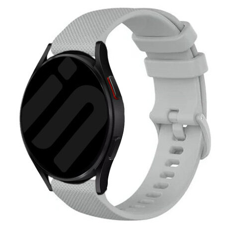Strap-it® Strap-it Samsung Galaxy Watch 7 - 40mm Luxus Silikonarmband (Grau)