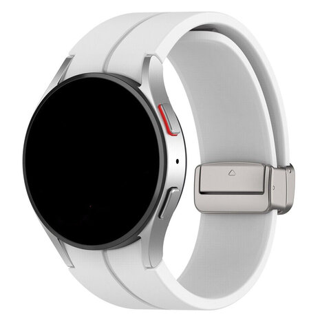 Strap-it® Strap-it Samsung Galaxy Watch 7 - 40mm magnetisches Sportarmband (Weiß)