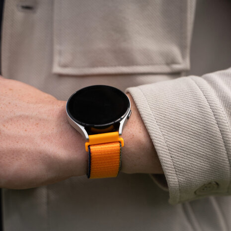 Strap-it® Strap-it Samsung Galaxy Watch 7 - 40mm Nylon Armband (Kumquat) Strap-it® Strap-it Samsung Galaxy Watch 7 - 40mm Nylon Armband (Kumquat)