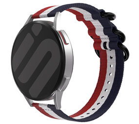 Strap-it® Samsung Galaxy Watch 7 - 40mm Nylon Schnallenarmband (3-farbig) Strap-it® Samsung Galaxy Watch 7 - 40mm Nylon Schnallenarmband (3-farbig)