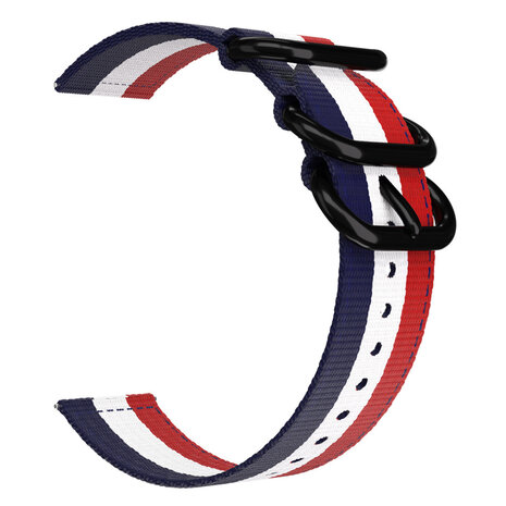 Strap-it® Strap-it Samsung Galaxy Watch 7 - 40mm Nylon Schnallenarmband (3-farbig) Strap-it® Strap-it Samsung Galaxy Watch 7 - 40mm Nylon Schnallenarmband (3-farbig)