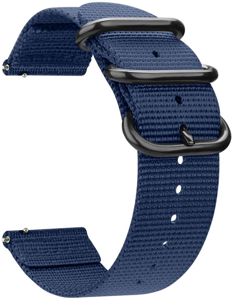 Strap-it® Strap-it Samsung Galaxy Watch 7 - 40mm Nylon Schnallenarmband (Blau) Strap-it® Strap-it Samsung Galaxy Watch 7 - 40mm Nylon Schnallenarmband (Blau)