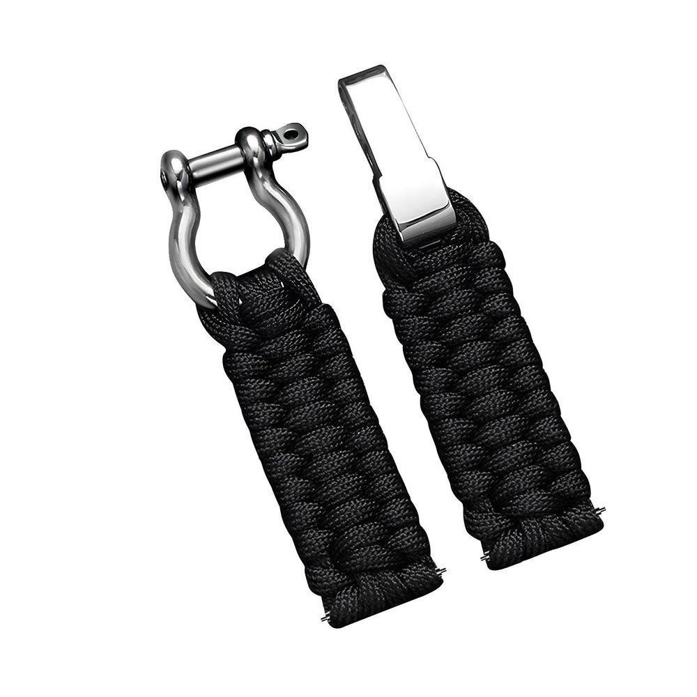 Strap-it® Strap-it Samsung Galaxy Watch 7 - 40mm Nylon-Seilband (Schwarz) Strap-it® Strap-it Samsung Galaxy Watch 7 - 40mm Nylon-Seilband (Schwarz)