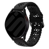 Strap-it® Samsung Galaxy Watch 7 - 40mm Silikonarmband mit Muster (Schwarz) Strap-it® Samsung Galaxy Watch 7 - 40mm Silikonarmband mit Muster (Schwarz)