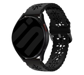 Strap-it® Samsung Galaxy Watch 7 - 40mm Silikonarmband mit Muster (Schwarz) Strap-it® Samsung Galaxy Watch 7 - 40mm Silikonarmband mit Muster (Schwarz)