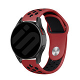Strap-it® Samsung Galaxy Watch 7 - 40mm Sportarmband (Rot/Schwarz) Strap-it® Samsung Galaxy Watch 7 - 40mm Sportarmband (Rot/Schwarz)