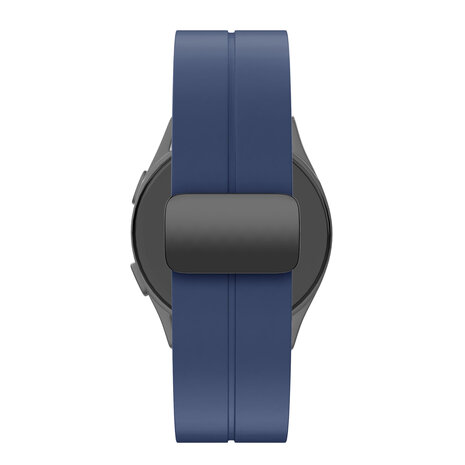 Bandz Bandz Samsung Galaxy Watch 7 - 40mm Silikonarmband mit D-Buckle (Dunkelblau) Bandz Bandz Samsung Galaxy Watch 7 - 40mm Silikonarmband mit D-Buckle (Dunkelblau)