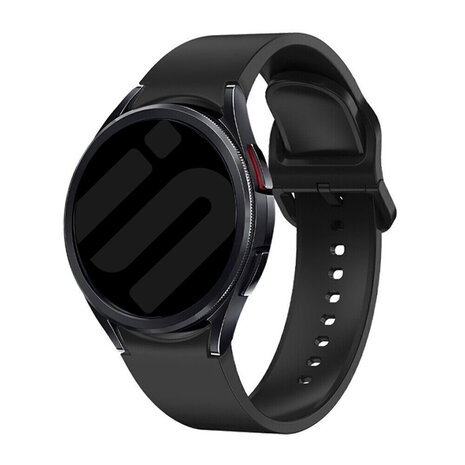 Strap-it® Strap-it Samsung Galaxy Watch 7 - 40mm 'One Push' Silikonarmband (Schwarz)