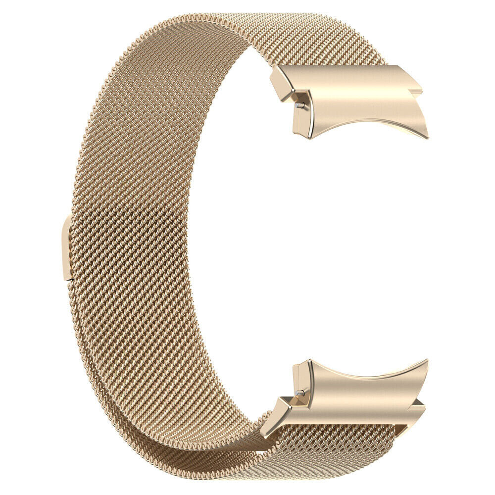 Strap-it® Strap-it Samsung Galaxy Watch 7 - 40mm 'One push' Milanaise Armband (Sekt) Strap-it® Strap-it Samsung Galaxy Watch 7 - 40mm 'One push' Milanaise Armband (Sekt)