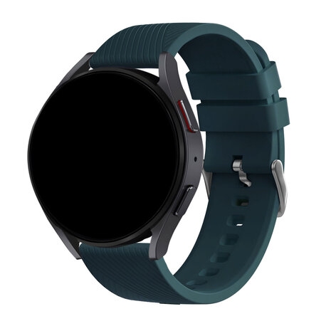 Bandz Bandz Samsung Galaxy Watch 7 - 40mm Silikonarmband 'Deluxe' (Dunkelgrün)