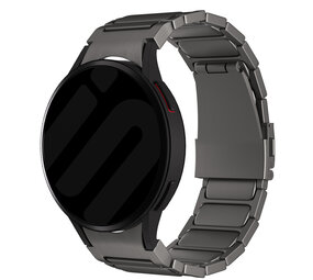 Strap-it® Samsung Galaxy Watch 7 - 40mm 'One push' Luxus Titanarmband (Graphit) Strap-it® Samsung Galaxy Watch 7 - 40mm 'One push' Luxus Titanarmband (Graphit)