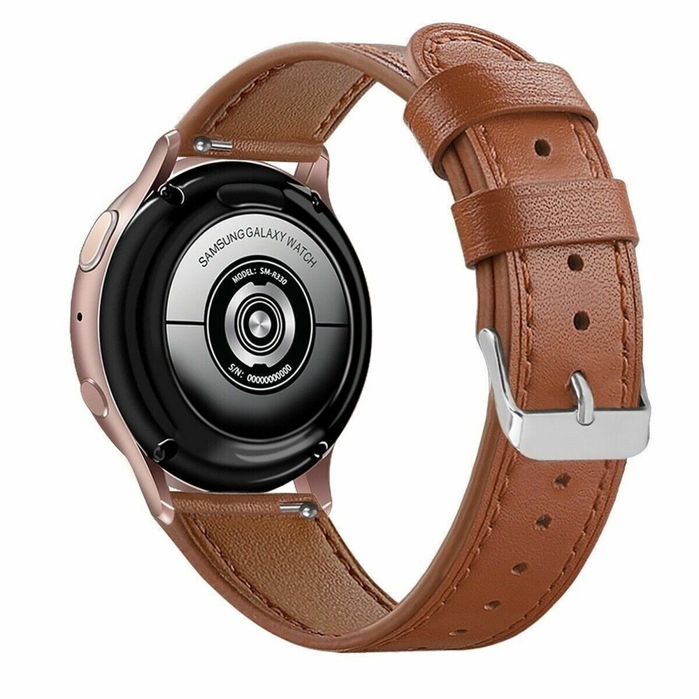 Strap-it® Strap-it Samsung Galaxy Watch 7 - 44mm Lederarmband (schlichtes Braun)