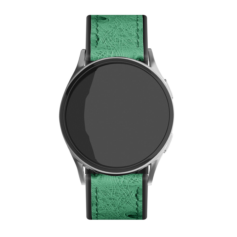Strap-it® Strap-it Samsung Galaxy Watch 7 - 44mm Leder-Hybridarmband (Grün) Strap-it® Strap-it Samsung Galaxy Watch 7 - 44mm Leder-Hybridarmband (Grün)