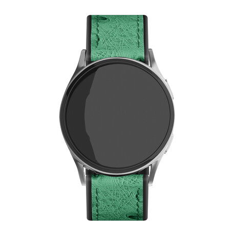 Strap-it® Strap-it Samsung Galaxy Watch 7 - 44mm Leder-Hybridarmband (Grün) Strap-it® Strap-it Samsung Galaxy Watch 7 - 44mm Leder-Hybridarmband (Grün)