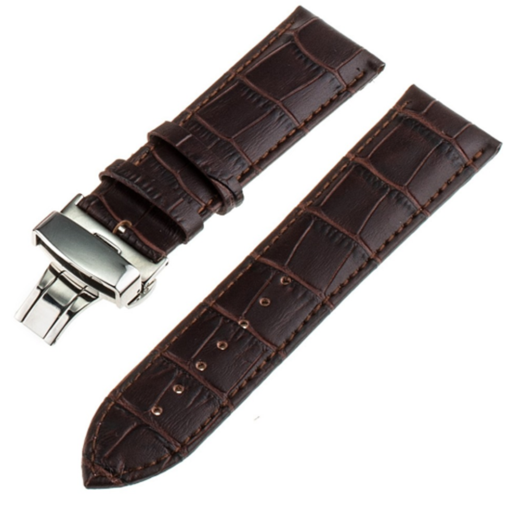 Strap-it® Strap-it Samsung Galaxy Watch 7 - 44mm Luxus Lederarmband (Dunkelbraun) Strap-it® Strap-it Samsung Galaxy Watch 7 - 44mm Luxus Lederarmband (Dunkelbraun)