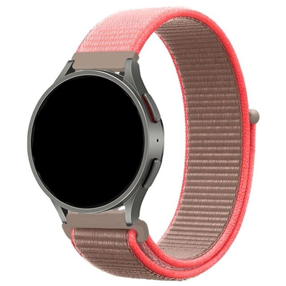 Strap-it® Strap-it Samsung Galaxy Watch 7 - 44mm Nylon Armband (Neon Pink)