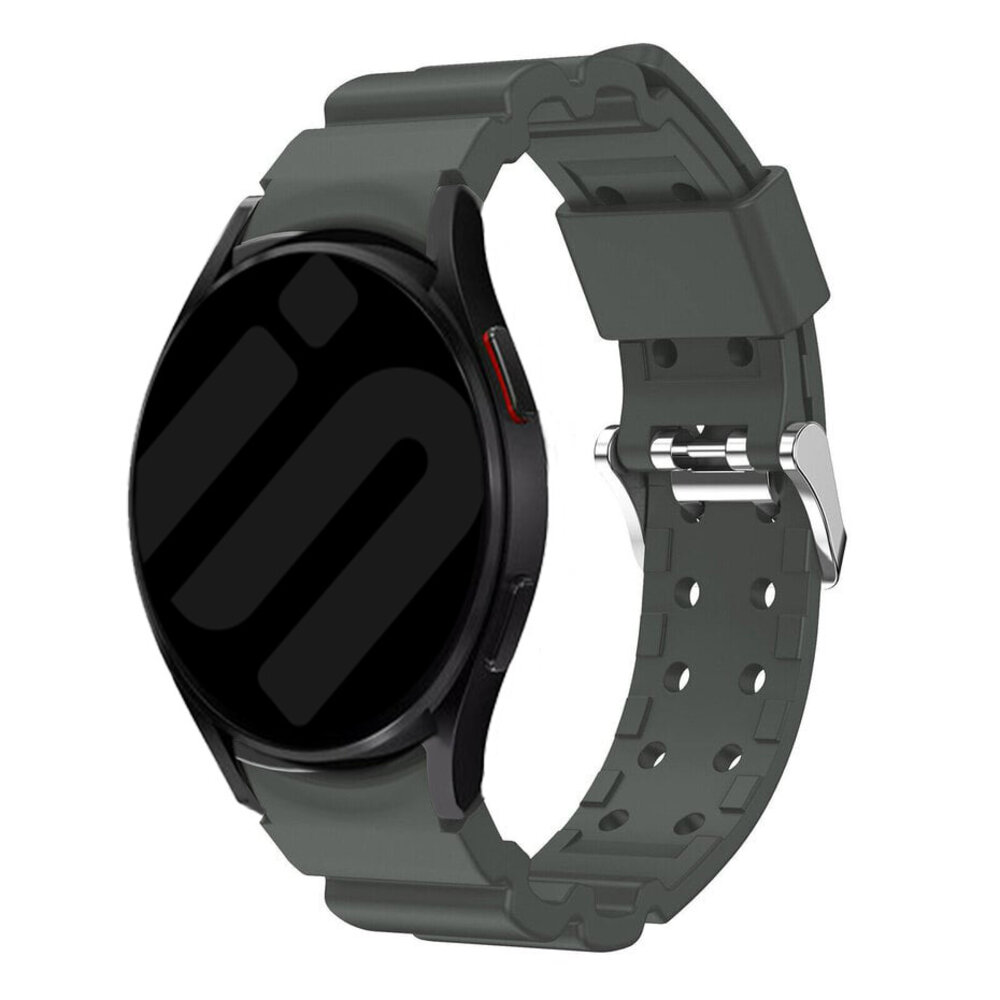 Strap-it® Strap-it Samsung Galaxy Watch 7 - 44mm Silikon 'Armor' Armband (Dunkelgrau)