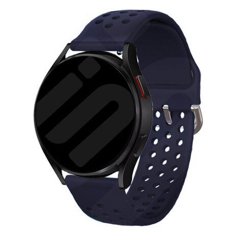 Strap-it® Strap-it Samsung Galaxy Watch 7 - 44mm Silikonarmband mit Löchern (Dunkelblau)