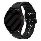 Strap-it® Strap-it Samsung Galaxy Watch 7 - 44mm Silikonarmband mit Muster (Schwarz)
