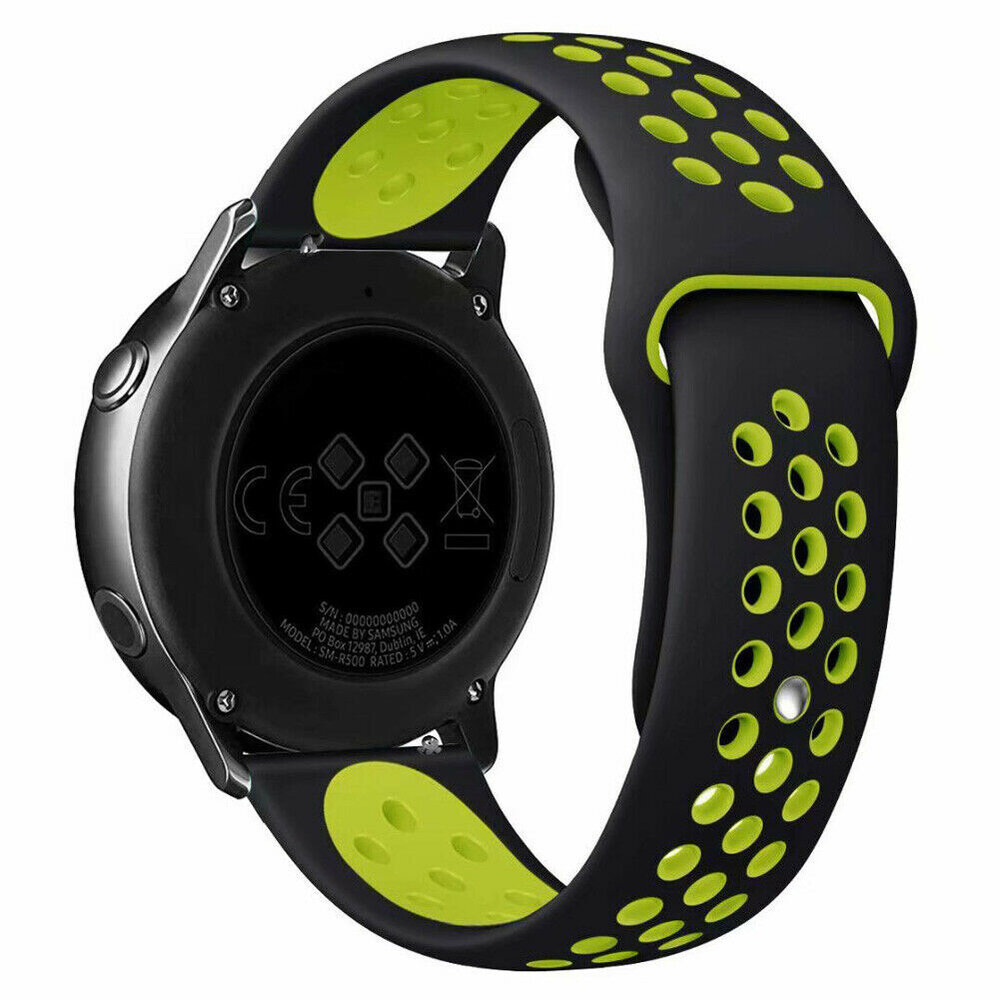 Strap-it® Strap-it Samsung Galaxy Watch 7 - 44mm Sportarmband (Schwarz/Gelb)