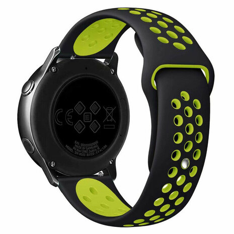 Strap-it® Strap-it Samsung Galaxy Watch 7 - 44mm Sportarmband (Schwarz/Gelb)
