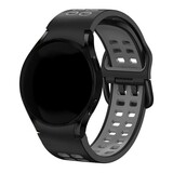 Strap-it® Samsung Galaxy Watch 7 - 44mm Sport-'Square' Armband (Schwarz/Grau) Strap-it® Samsung Galaxy Watch 7 - 44mm Sport-'Square' Armband (Schwarz/Grau)