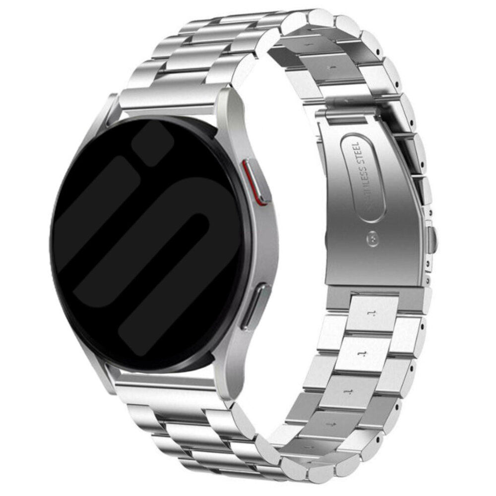 Samsung Galaxy Watch 7 44mm Stahl Gliederarmband Silber Smartwatcharmbaender