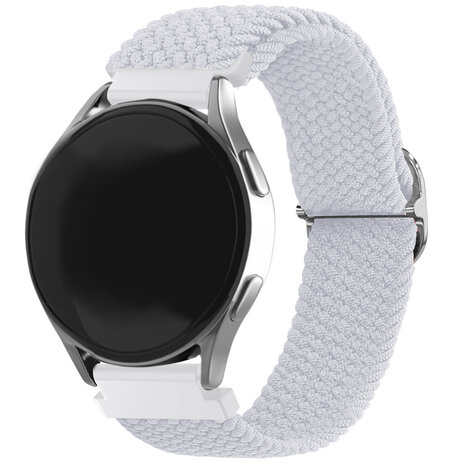 Strap-it® Strap-it Samsung Galaxy Watch 7 - 44mm gewebtes Nylon Armband (Weiß)