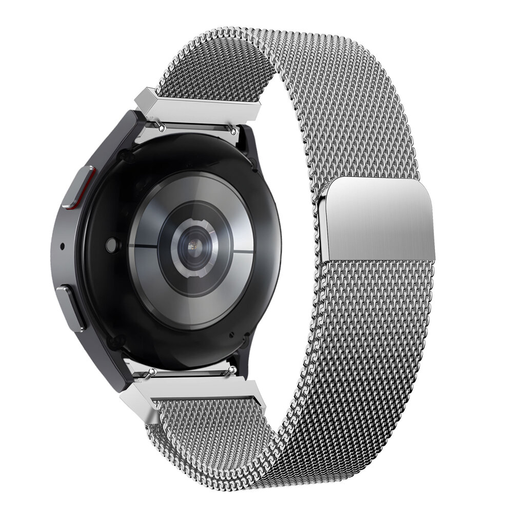 Bandz Bandz Samsung Galaxy Watch 7 - 44mm Milanese Loop Armband (Silber)