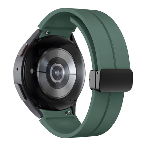 Bandz Bandz Samsung Galaxy Watch 7 - 44mm Silikonarmband mit D-Buckle (Dunkelgrün) Bandz Bandz Samsung Galaxy Watch 7 - 44mm Silikonarmband mit D-Buckle (Dunkelgrün)