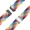 Bandz Bandz Samsung Galaxy Watch 7 - 44mm geflochtenes Nylonband (Regenbogen) Bandz Bandz Samsung Galaxy Watch 7 - 44mm geflochtenes Nylonband (Regenbogen)