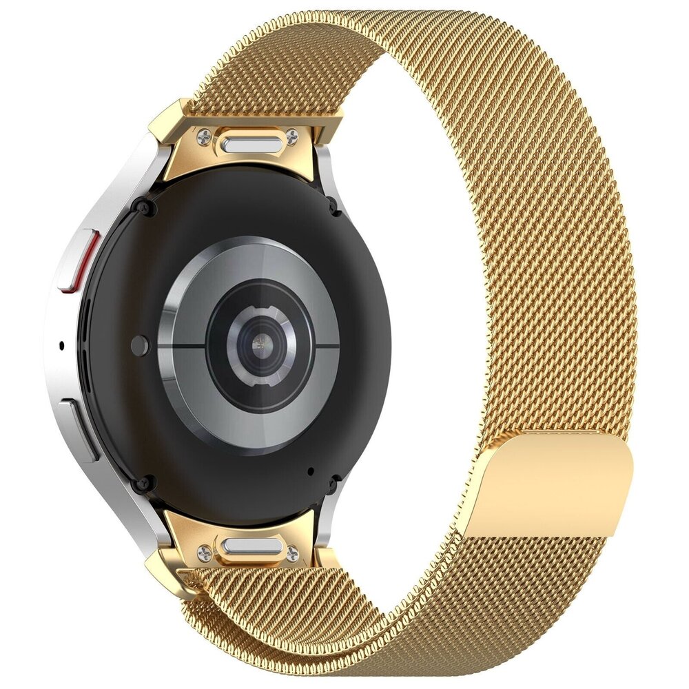 Strap-it® Strap-it Samsung Galaxy Watch 7 - 44mm 'One push' Milanaise Armband (Gold)