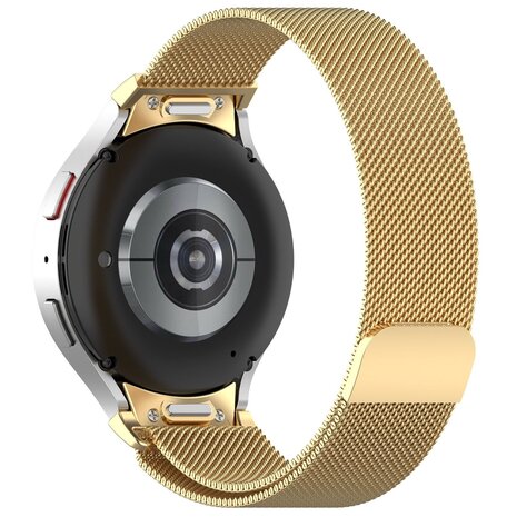 Strap-it® Strap-it Samsung Galaxy Watch 7 - 44mm 'One push' Milanaise Armband (Gold)