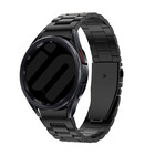 Strap-it® Strap-it Samsung Galaxy Watch 7 - 44mm 'One push' Stahl-Gliederarmband (Schwarz)