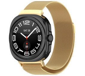 Strap-it® Samsung Galaxy Watch Ultra Milanaise Armband (Gold) Strap-it® Samsung Galaxy Watch Ultra Milanaise Armband (Gold)