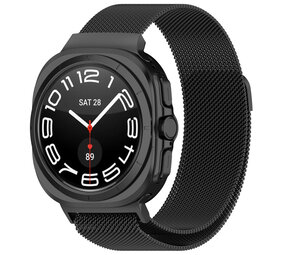 Strap-it® Samsung Galaxy Watch Ultra Milanaise Armband (Schwarz) Strap-it® Samsung Galaxy Watch Ultra Milanaise Armband (Schwarz)