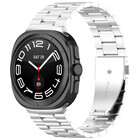 Strap-it® Strap-it Samsung Galaxy Watch Ultra Stahlarmband (Silber)
