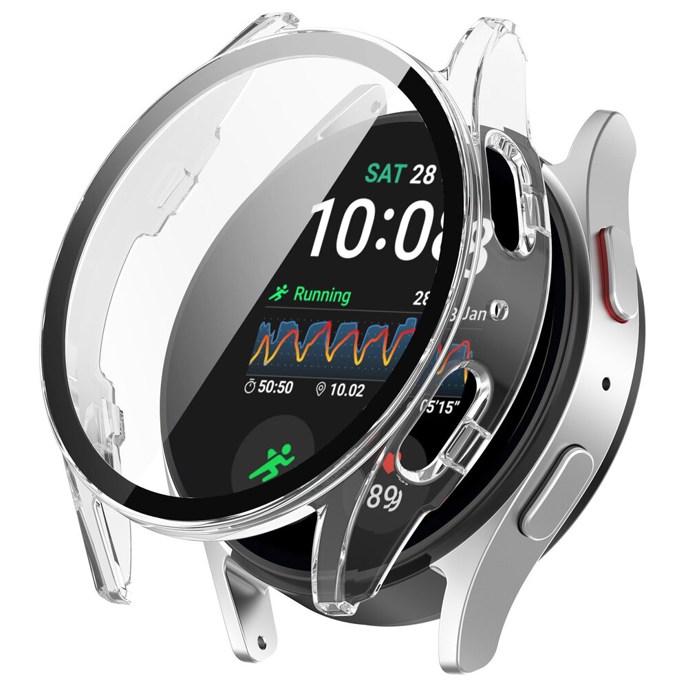 Strap-it® Strap-it Samsung Galaxy Watch 7 40mm Hartschale mit Glas (Transparent) Strap-it® Strap-it Samsung Galaxy Watch 7 40mm Hartschale mit Glas (Transparent)